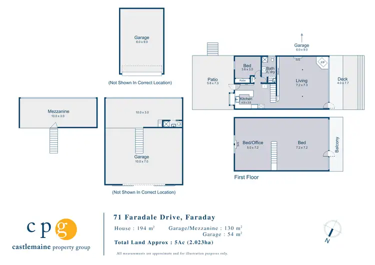 Floorplan of Homely house listing, 71 Faradale Drive, Faraday VIC 3451