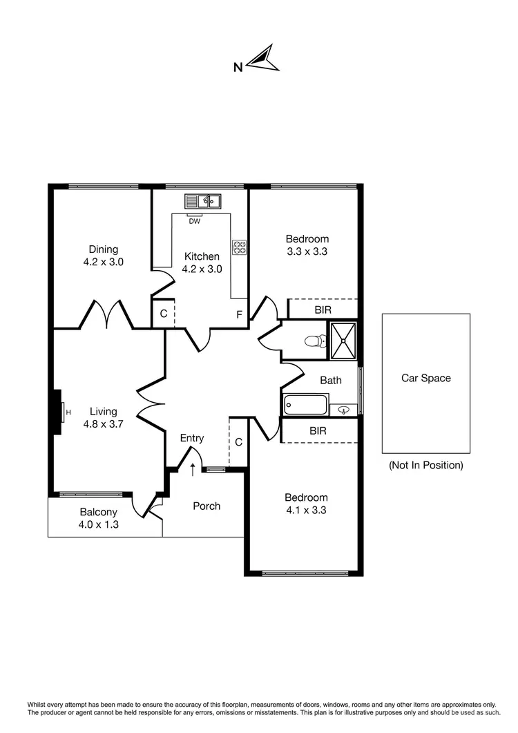 Floorplan of Homely apartment listing, 3/220 Alma Road, St Kilda East VIC 3183