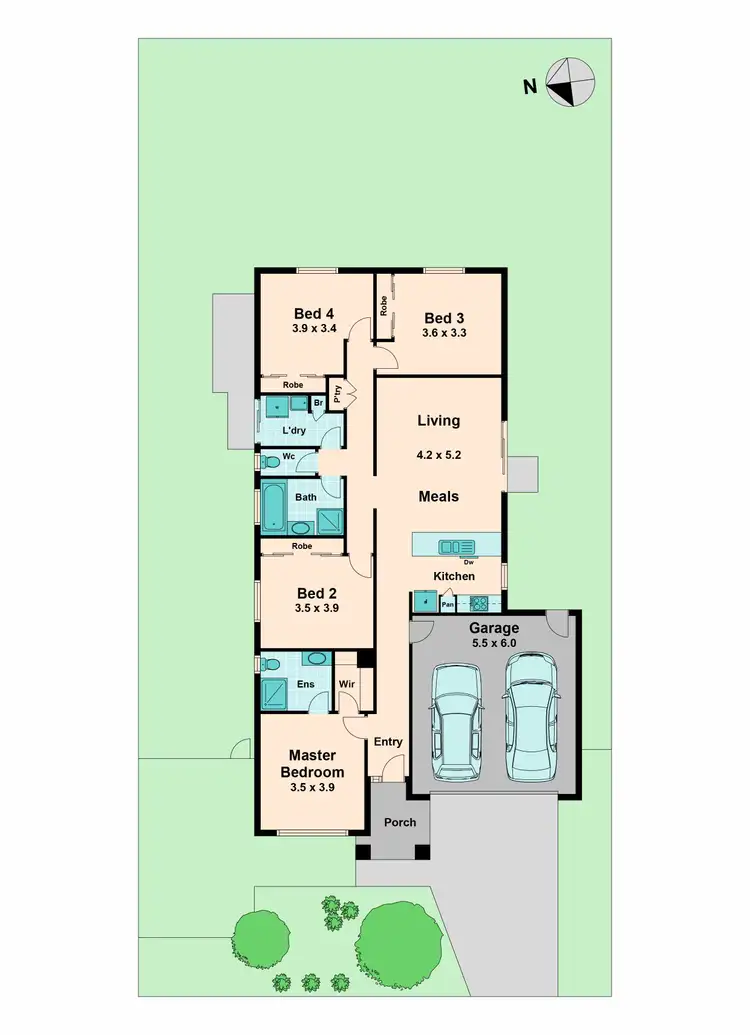 Floorplan of Homely house listing, 48 Maidenhair Drive, Wallan VIC 3756