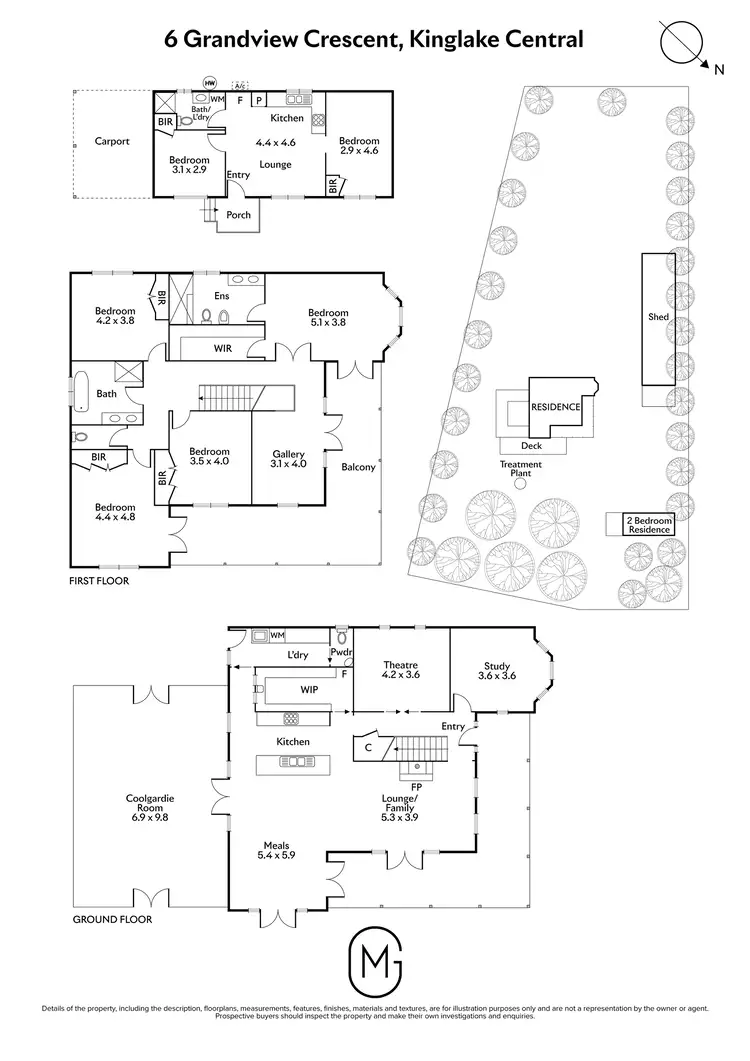 Floorplan of Homely house listing, 6-8 Grandview Crescent, Kinglake Central VIC 3757