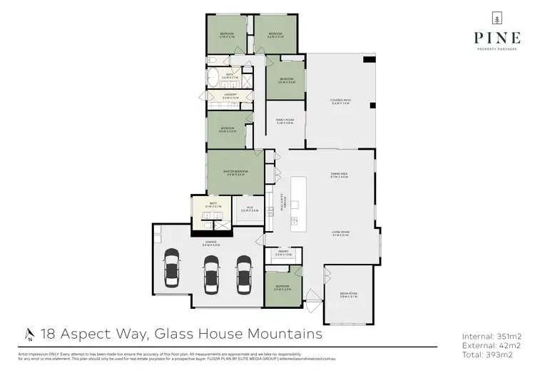 Floorplan of Homely house listing, 18 Aspect Way, Glass House Mountains QLD 4518