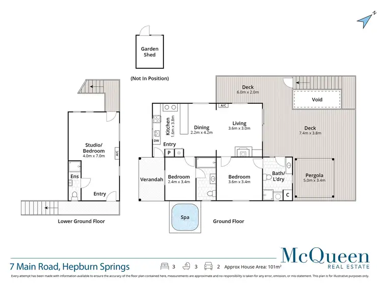 Floorplan of Homely house listing, 7 Main Road, Hepburn Springs VIC 3461