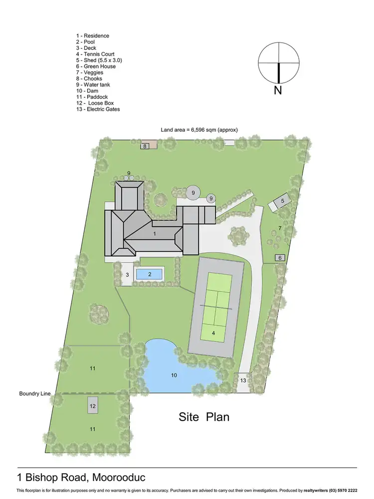 Floorplan of Homely rural property listing, 1 Bishop Road, Moorooduc VIC 3933