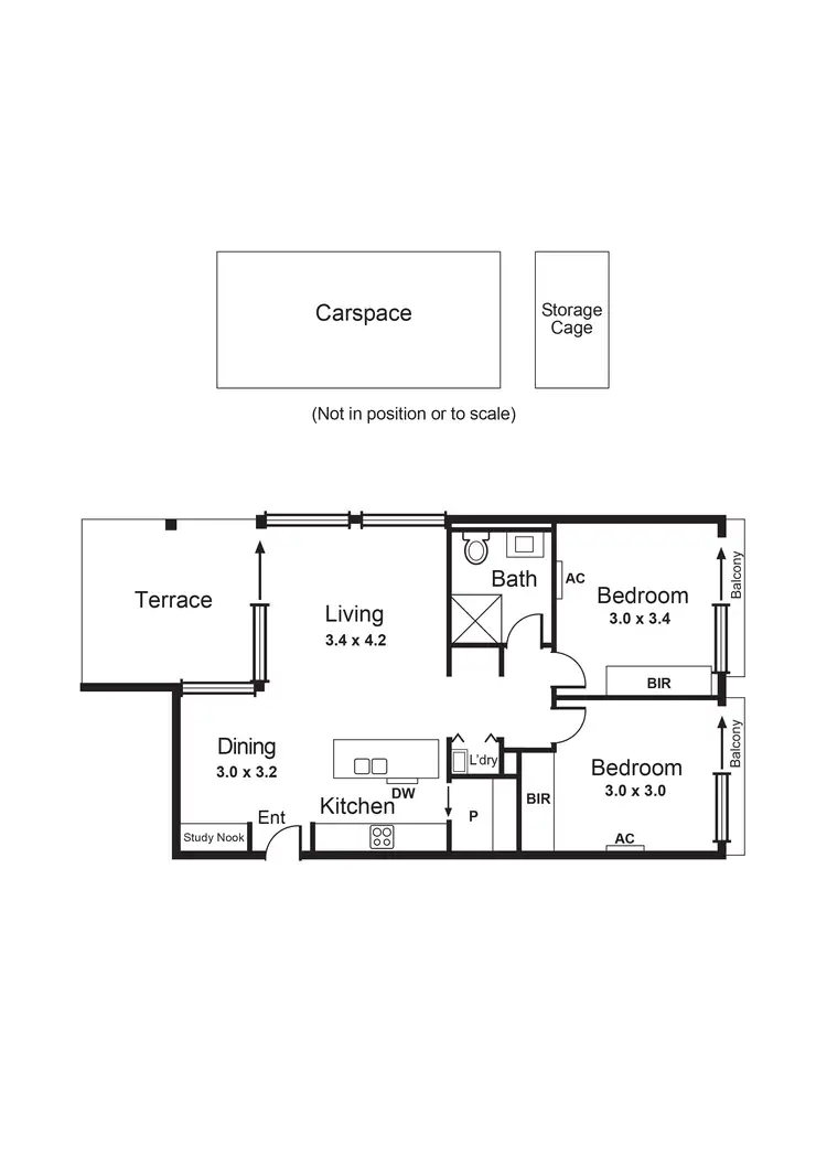 Floorplan of Homely apartment listing, 106/1 Eucalypt Avenue, Malvern East VIC 3145