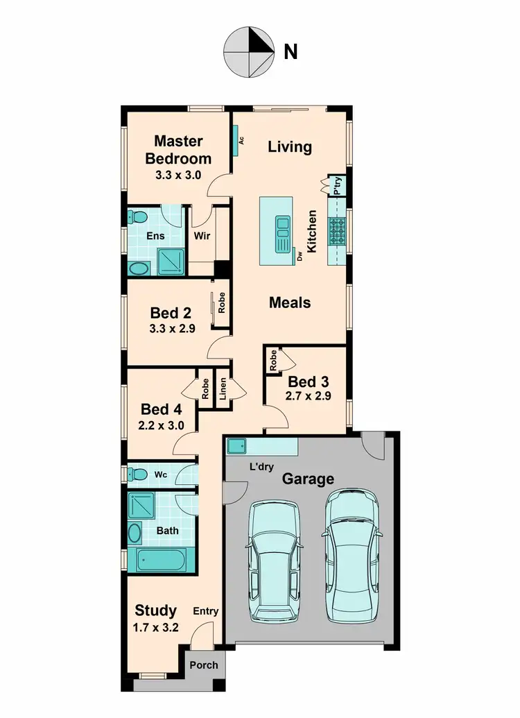 Floorplan of Homely house listing, 32 Mikada Boulevard, Kilmore VIC 3764