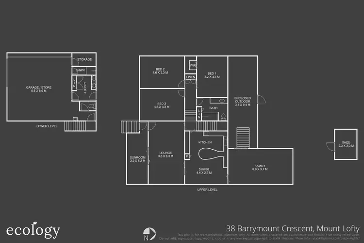 Floorplan of Homely house listing, 38 Barrymount Crescent, Mount Lofty QLD 4350