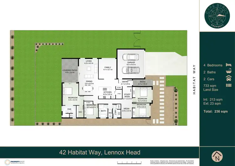 Floorplan of Homely house listing, 42 Habitat Way, Lennox Head NSW 2478