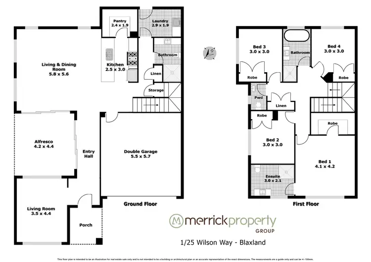 Floorplan of Homely house listing, 1 A Maxwell Place, Blaxland NSW 2774