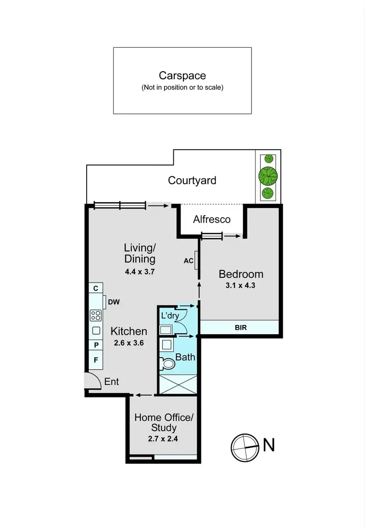 Floorplan of Homely apartment listing, G01/1 Queen Street, Blackburn VIC 3130