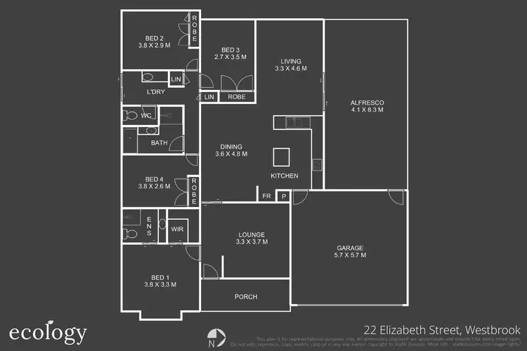 Floorplan of Homely house listing, 22 Elizabeth Street, Westbrook QLD 4350