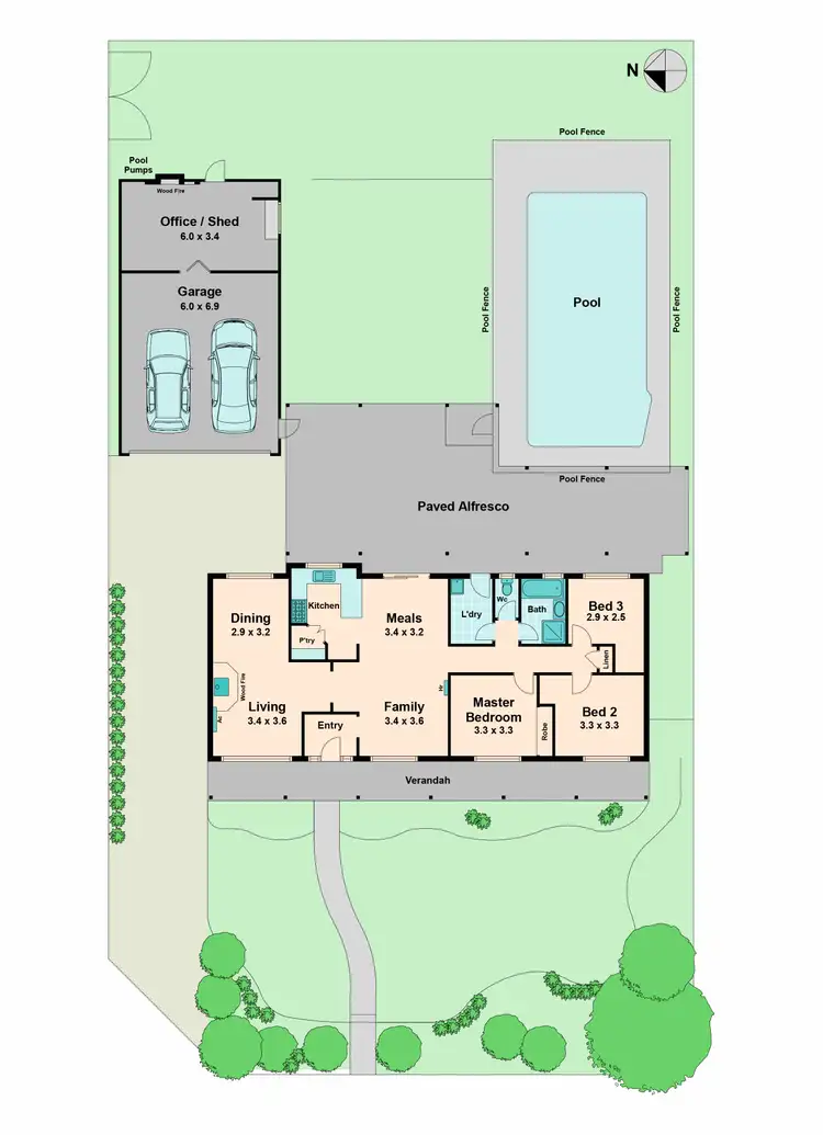 Floorplan of Homely house listing, 19 Wiggins Place, Wallan VIC 3756