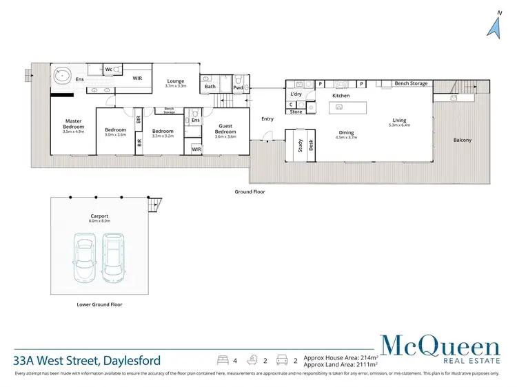 Floorplan of Homely house listing, 33A West Street, Daylesford VIC 3460