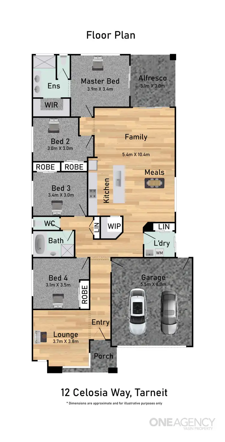 Floorplan of Homely house listing, 12 Celosia Wy Way, Tarneit VIC 3029