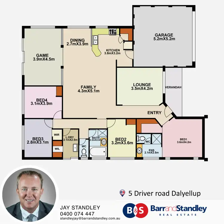 Floorplan of Homely house listing, 5 Driver Road, Dalyellup WA 6230