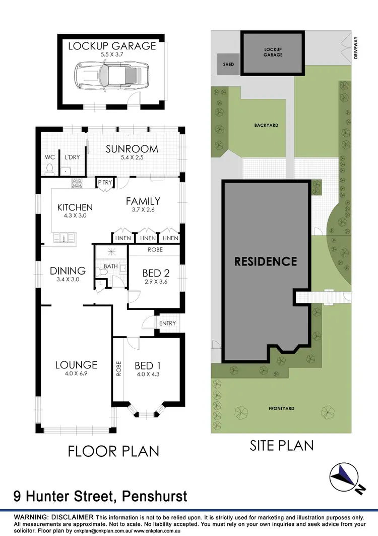 Floorplan of Homely house listing, 9 Hunter Street, Penshurst NSW 2222