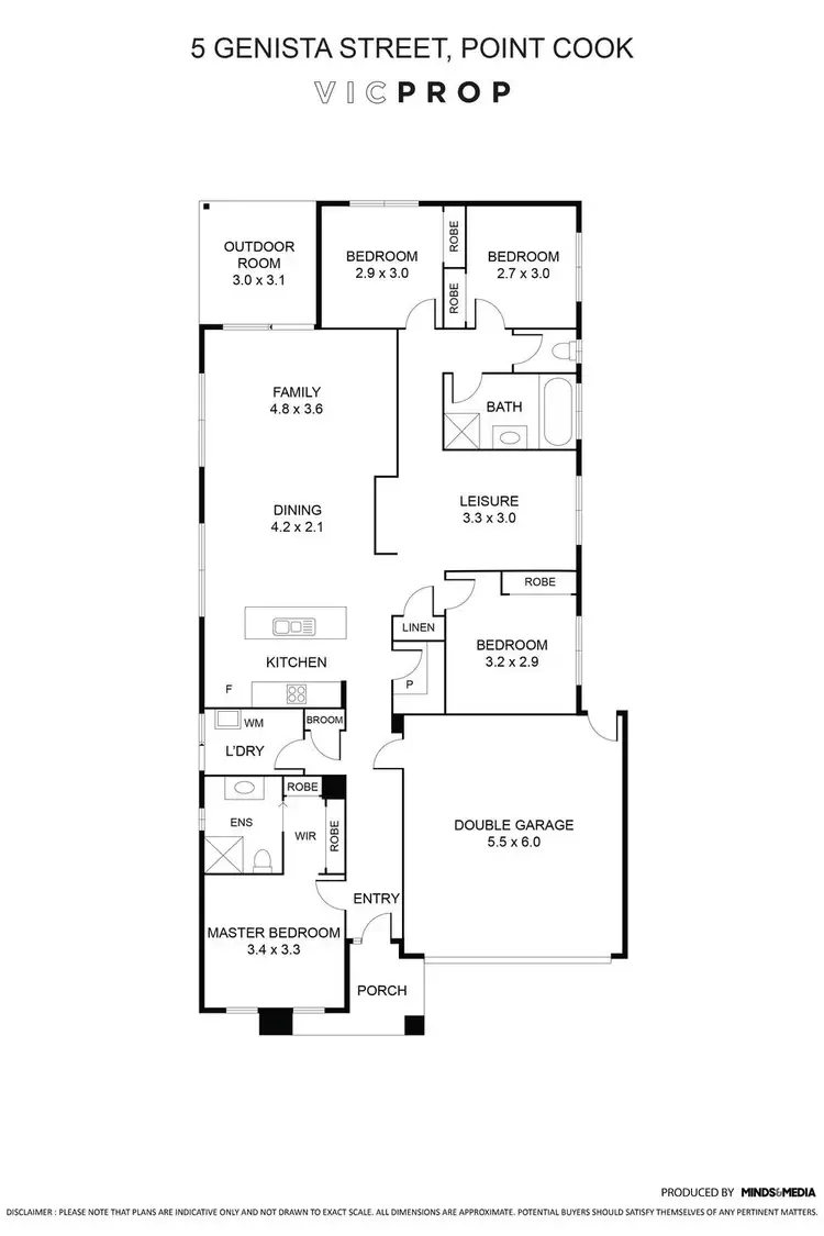 Floorplan of Homely house listing, 5 Genista Street, Point Cook VIC 3030