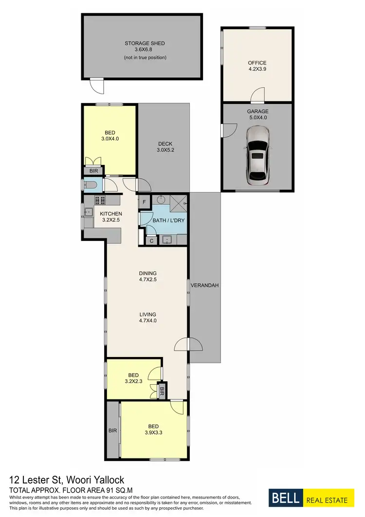 Floorplan of Homely house listing, 12 Lester Street, Woori Yallock VIC 3139