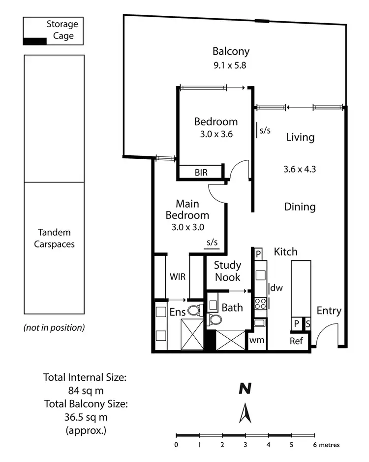 Floorplan of Homely apartment listing, 104/380 Bay Street, Brighton VIC 3186