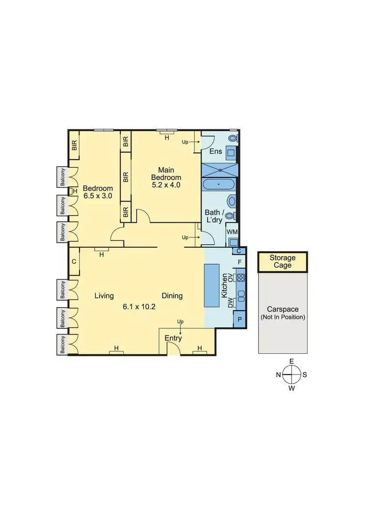 Floorplan of Homely apartment listing, 101/8 Bligh Place, Melbourne VIC 3000