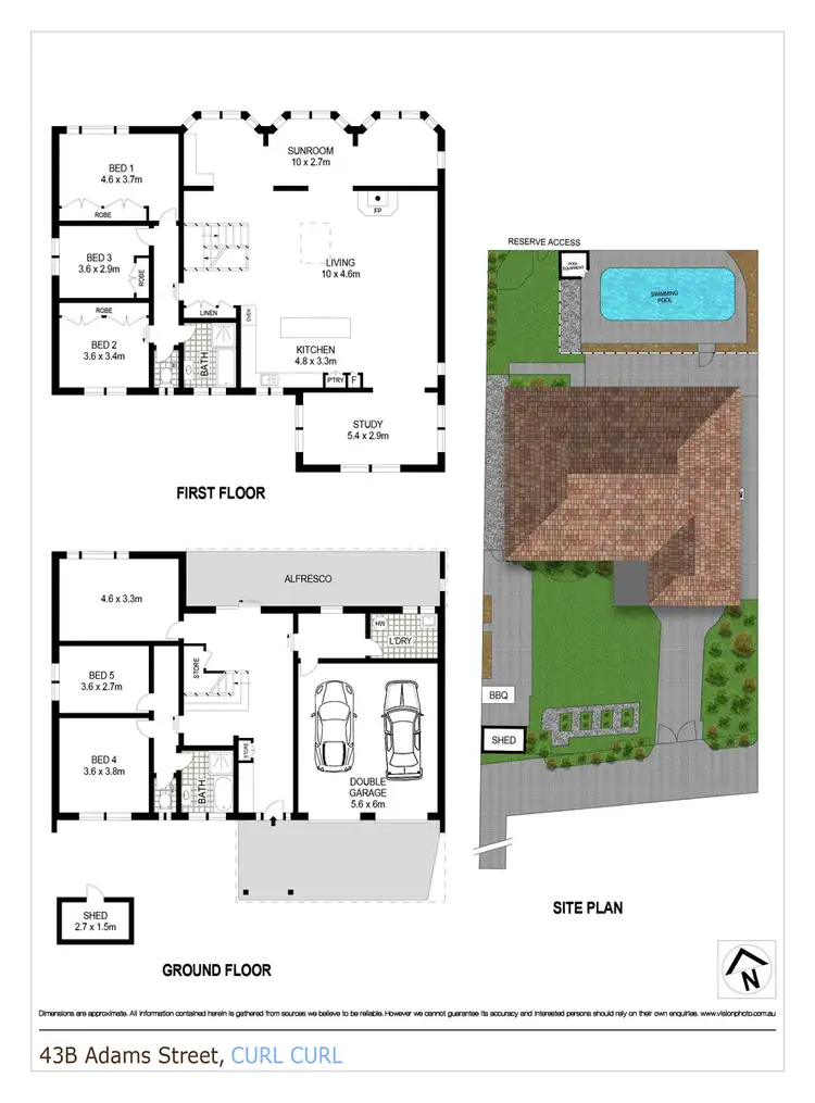 Floorplan of Homely house listing, 43B Adams Street, Curl Curl NSW 2096