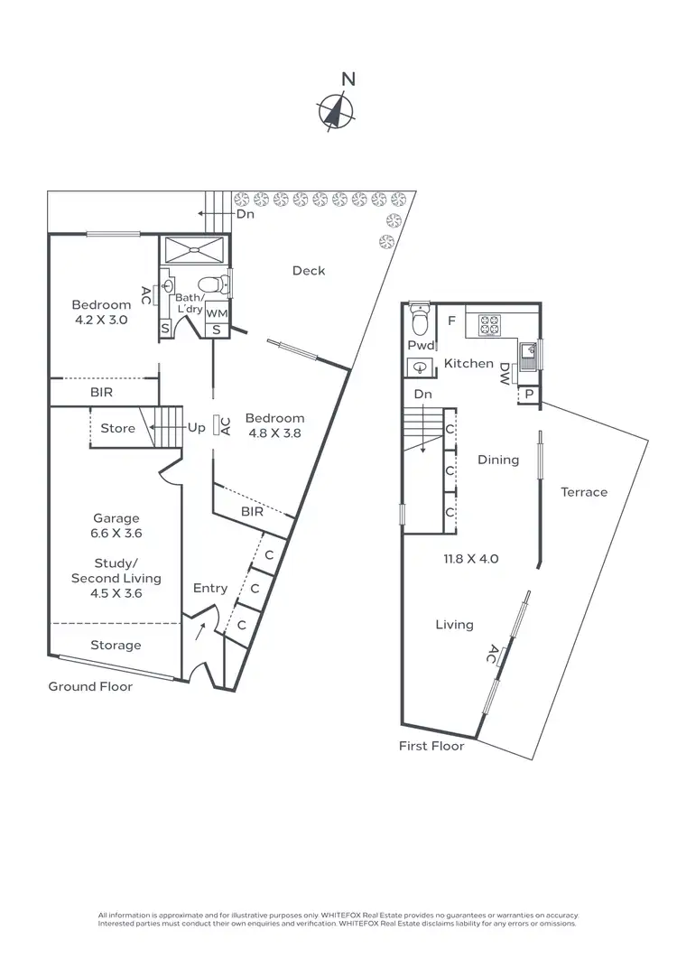 Floorplan of Homely townhouse listing, 69 Smith Street, St Kilda VIC 3182