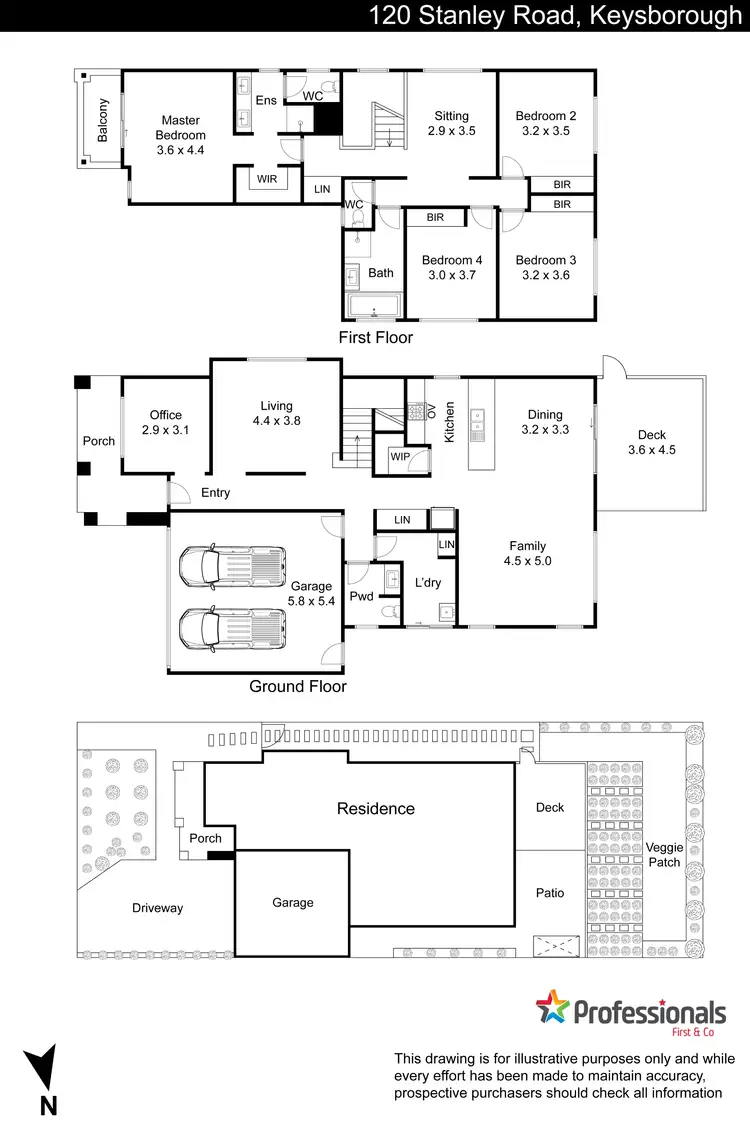 Floorplan of Homely house listing, 120 Stanley Road, Keysborough VIC 3173