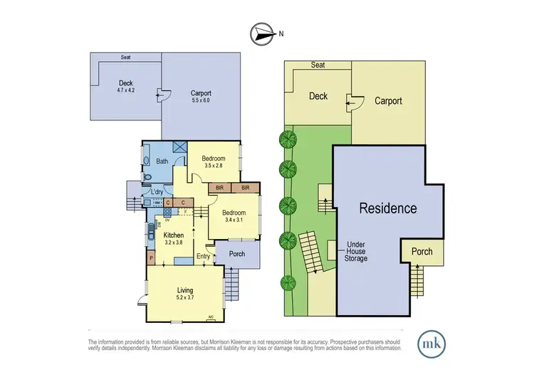 Floorplan of Homely unit listing, 1/43 William Street, Greensborough VIC 3088