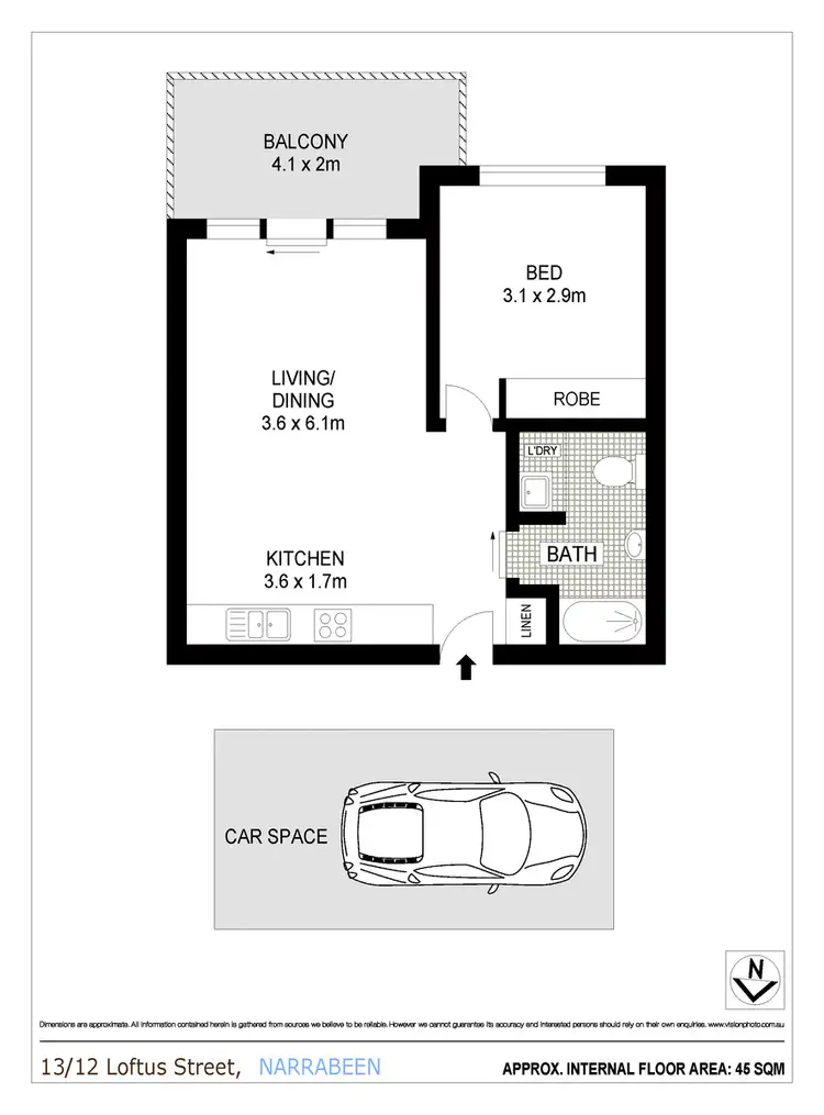 Floorplan of Homely apartment listing, 13/12 Loftus Street, Narrabeen NSW 2101