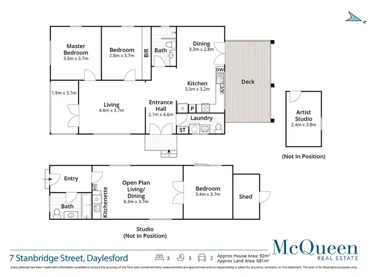 Floorplan of Homely house listing, 7 Stanbridge Street, Daylesford VIC 3460
