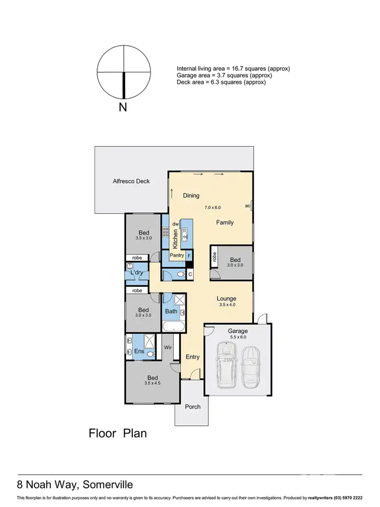 Floorplan of Homely house listing, 8 Noah Way, Somerville VIC 3912