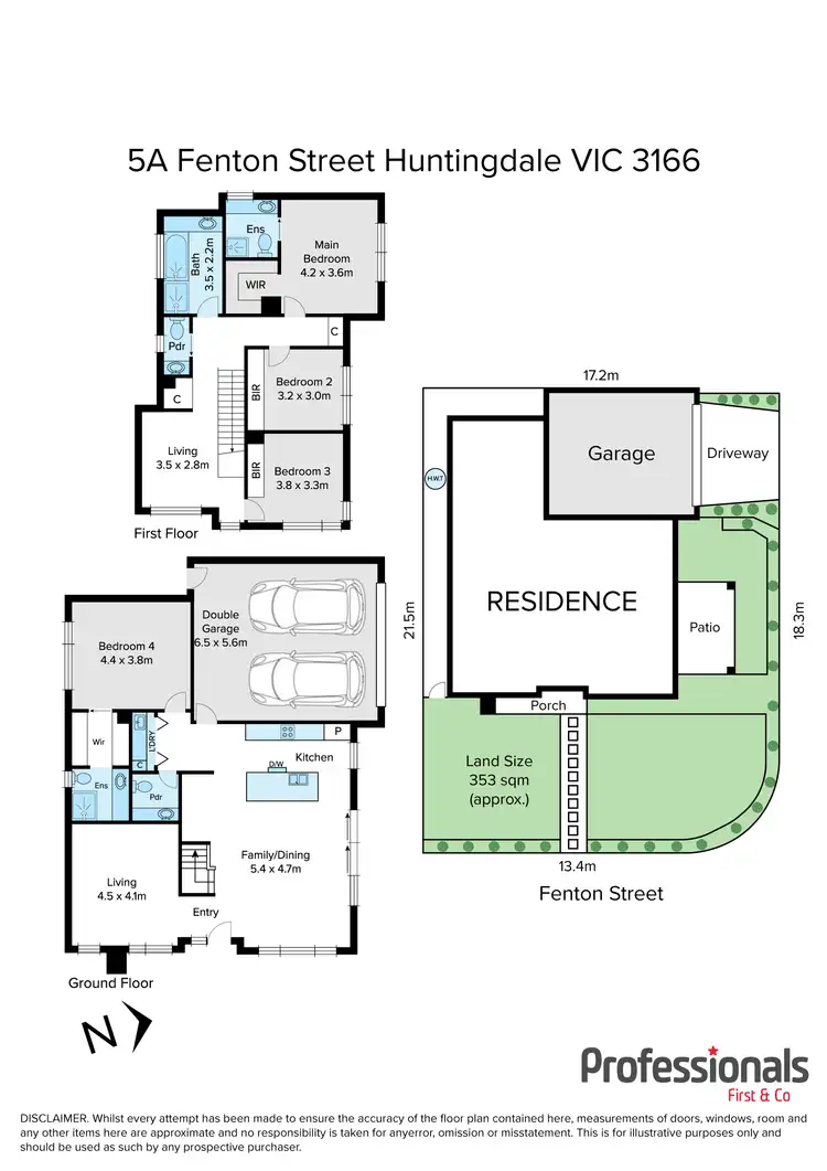 Floorplan of Homely townhouse listing, 5A Fenton Street, Huntingdale VIC 3166