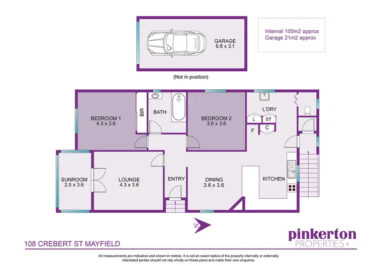 Floorplan of Homely house listing, 108 Crebert Street, Mayfield NSW 2304