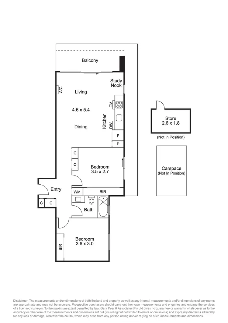 Floorplan of Homely apartment listing, 603/8 Queens Avenue, Hawthorn VIC 3122