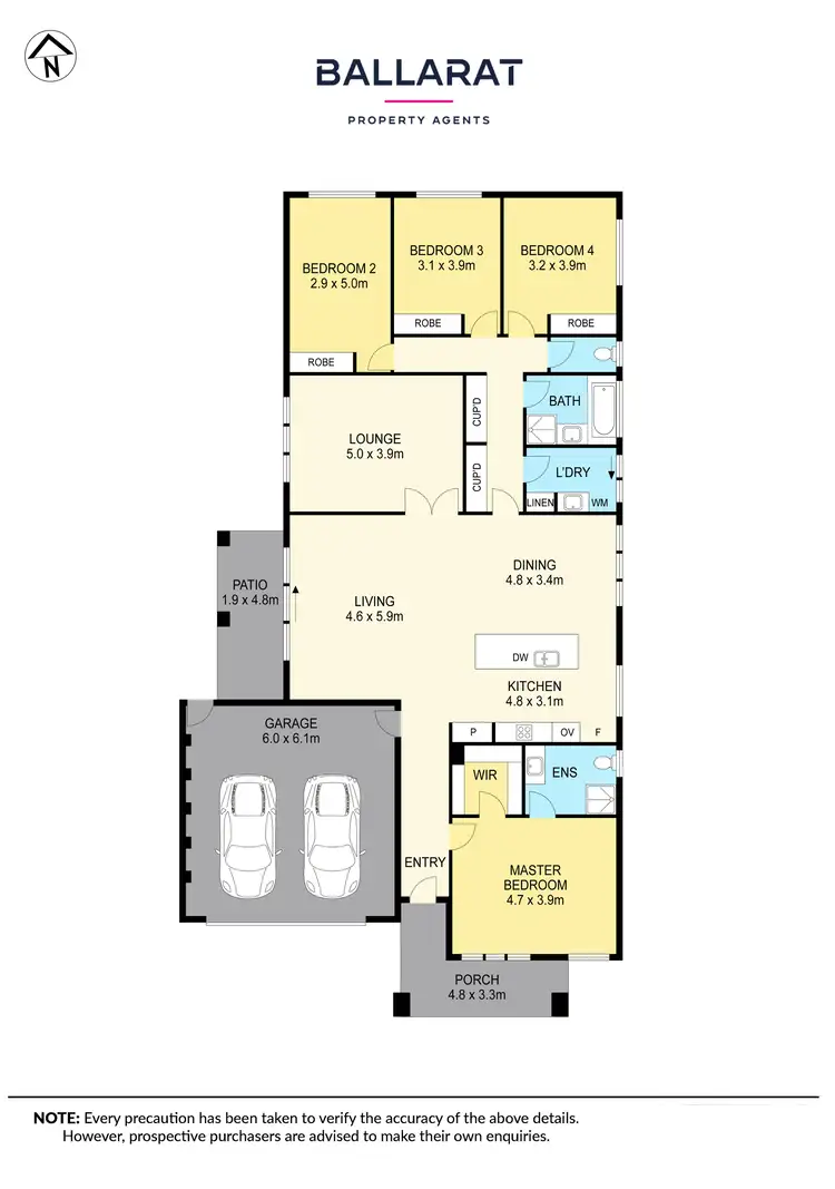Floorplan of Homely house listing, 13 Harmony Way, Alfredton VIC 3350