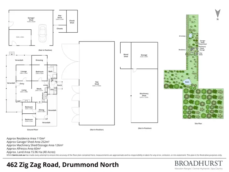 Floorplan of Homely house listing, 462 Zig Zag Road, Drummond North VIC 3446