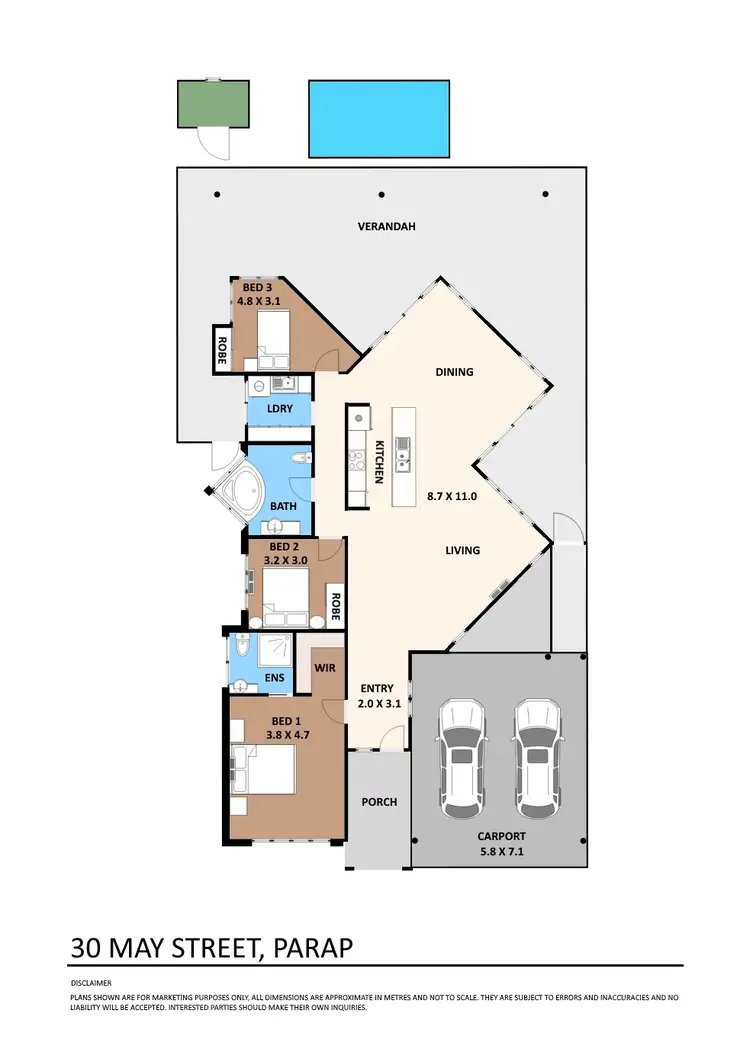 Floorplan of Homely house listing, 30 May Street, Parap NT 820