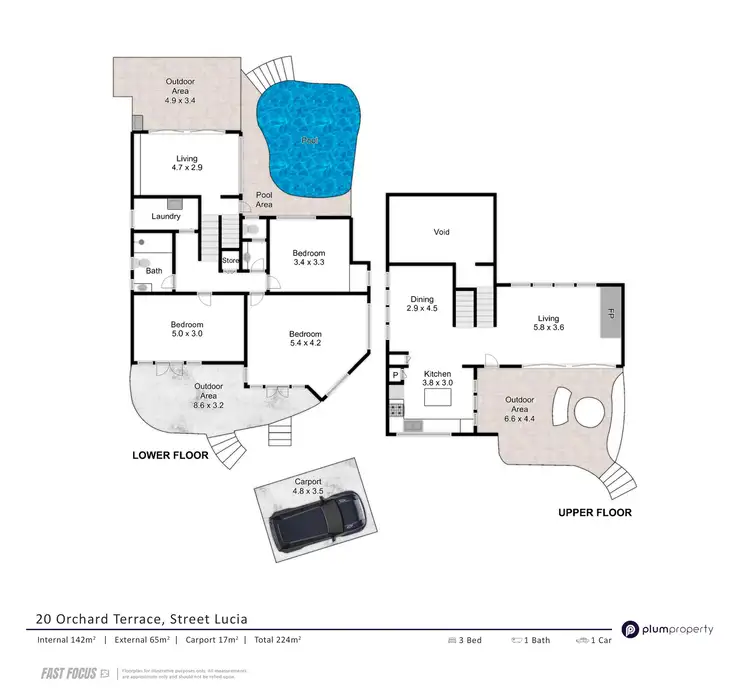 Floorplan of Homely house listing, 20 Orchard Terrace, St Lucia QLD 4067