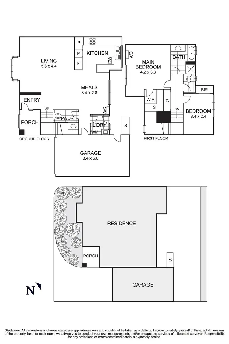 Floorplan of Homely townhouse listing, 3/195 Mitcham Road, Donvale VIC 3111