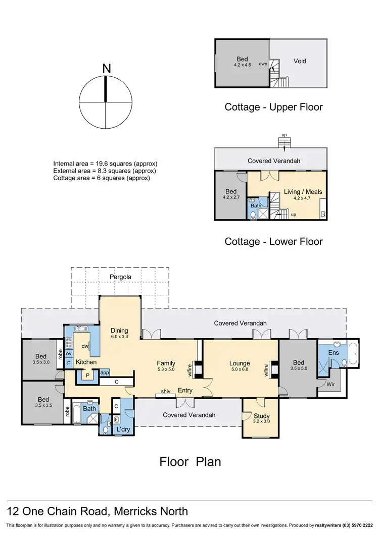Floorplan of Homely rural property listing, 12 One Chain Road, Merricks North VIC 3926