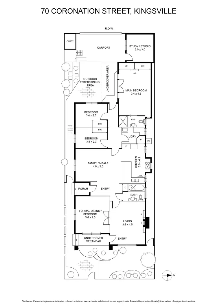 Floorplan of Homely house listing, 70 Coronation Street, Kingsville VIC 3012