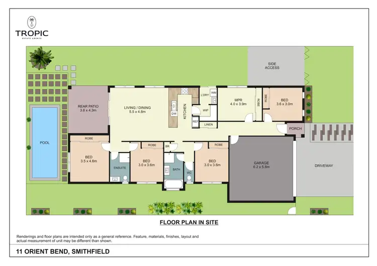 Floorplan of Homely house listing, 11 Orient Bend, Smithfield QLD 4878