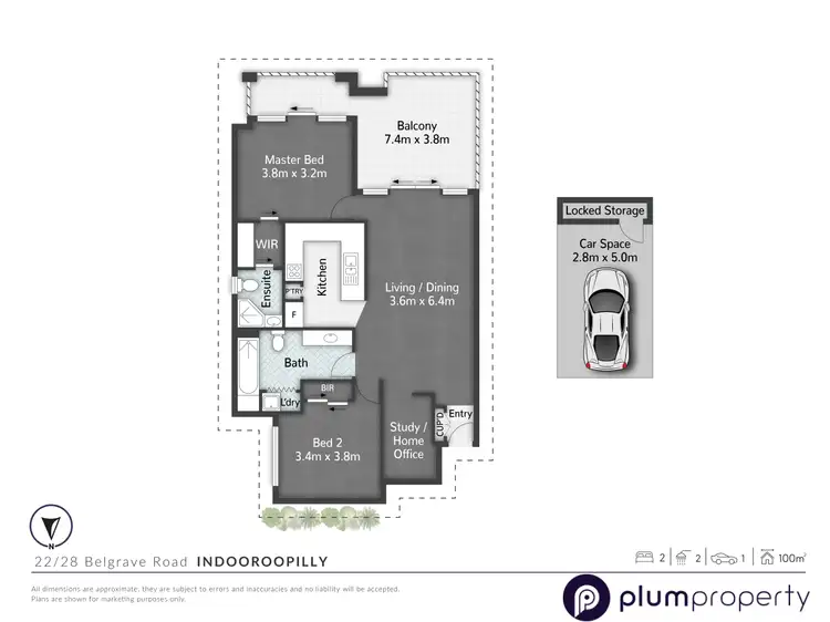 Floorplan of Homely unit listing, 22/28 Belgrave Road, Indooroopilly QLD 4068