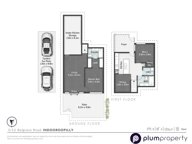 Floorplan of Homely unit listing, 3/12 Belgrave Road, Indooroopilly QLD 4068