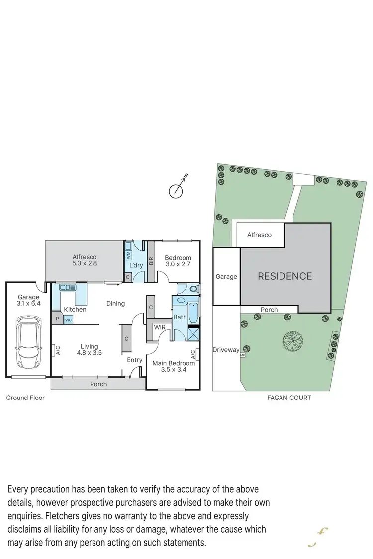 Floorplan of Homely house listing, 1 Fagan Court, Cranbourne VIC 3977