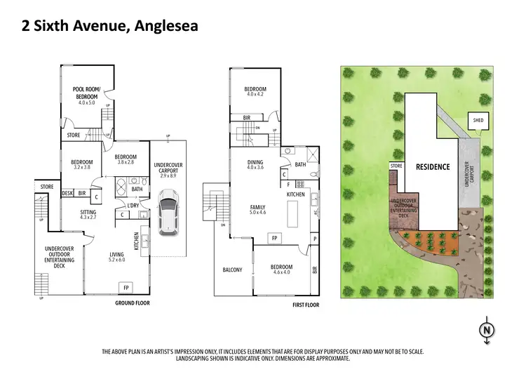 Floorplan of Homely house listing, 2 Sixth Avenue, Anglesea VIC 3230