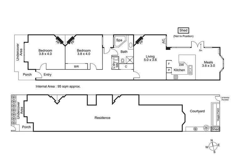 Floorplan of Homely house listing, 388 Napier Street, Fitzroy VIC 3065