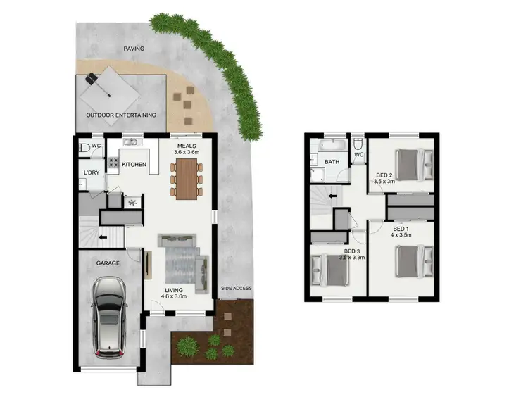 Floorplan of Homely townhouse listing, 47/122 Johnson Road, Hillcrest QLD 4118
