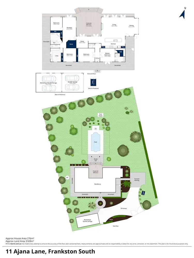 Floorplan of Homely house listing, 11 Ajana Lane, Frankston South VIC 3199