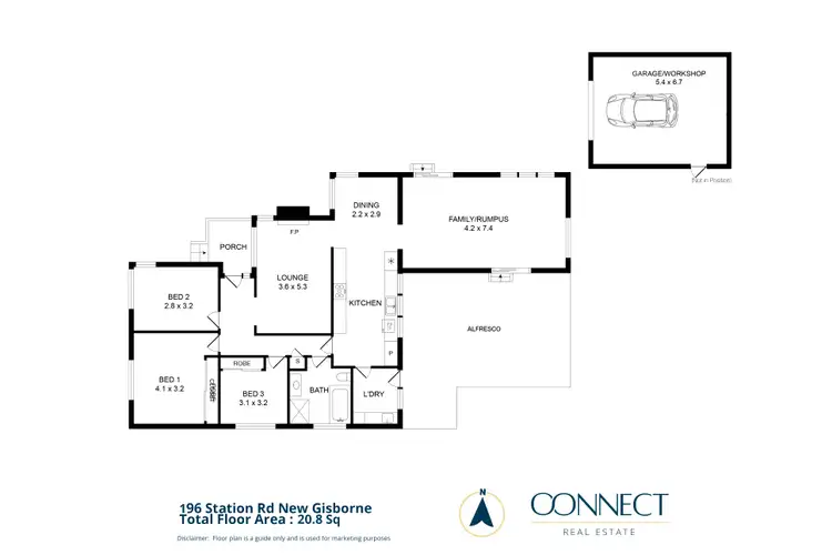 Floorplan of Homely house listing, 196 Station Road, New Gisborne VIC 3438