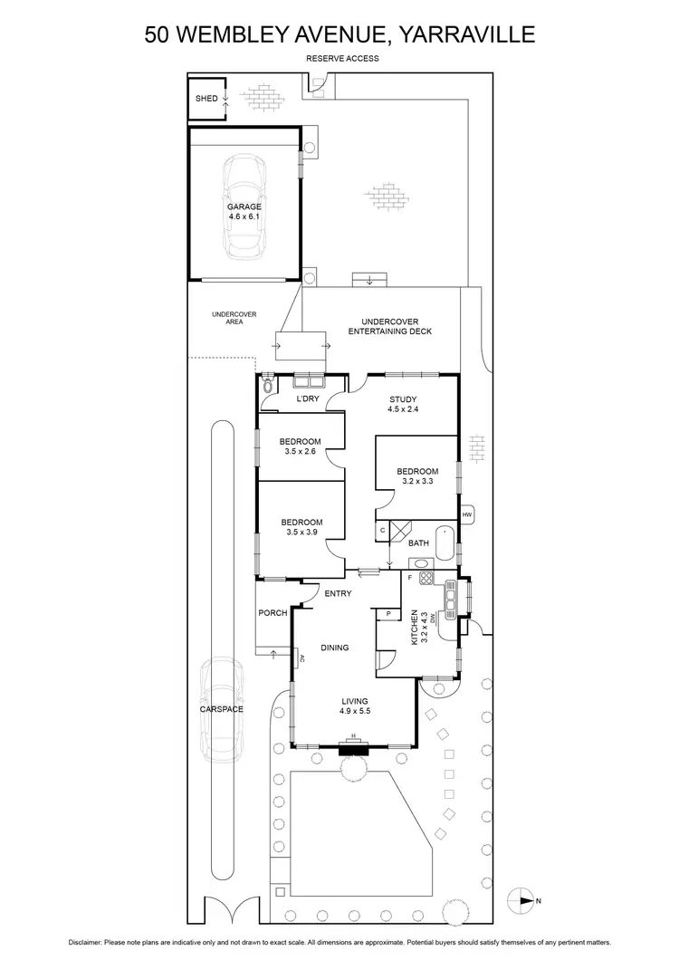 Floorplan of Homely house listing, 50 Wembley Avenue, Yarraville VIC 3013